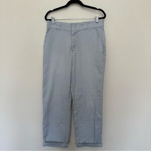 Dickies women’s straight leg baby blue workwear trouser pants size 6